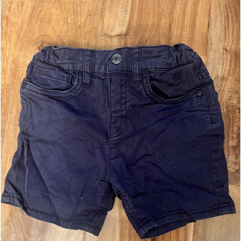 Mayoral navy blue chino shorts, size 18m